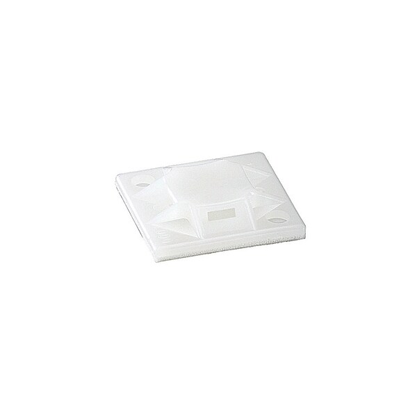 Thomas & Betts CABLE TIE MOUNTING BASE, , NATURAL NYLON 6.6 FOR TEMP, UP TO 70C (158F) MPNY-750S-9-C